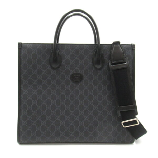 2101218101164 1 Gucci Interlocking G Tote Bag Black