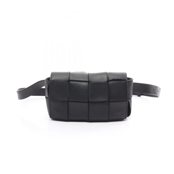 2101218121452 1 Bottega Veneta Cassette Leather Belt Bag Black