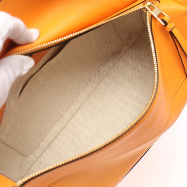 2101218123685 3 Loewe Puzzle Hobo Leather Shoulder Bag Orange