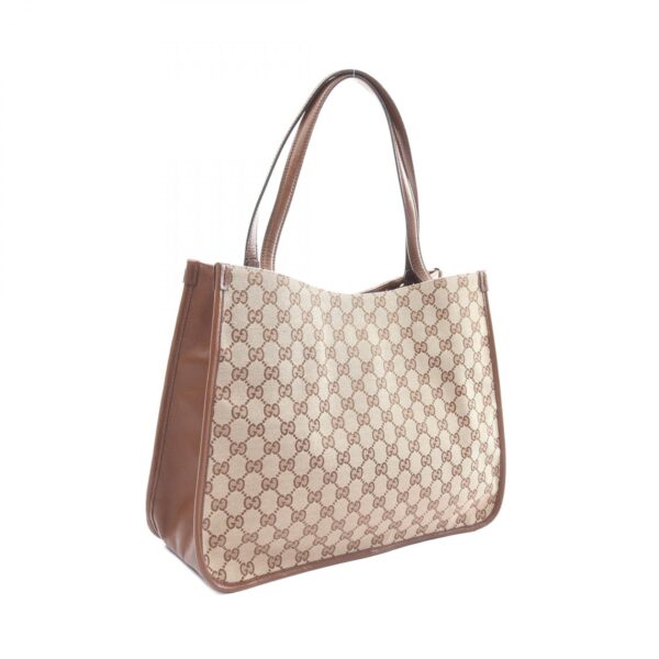 2101218145700 2 Gucci Horsebit Gg Tote Bag Brown