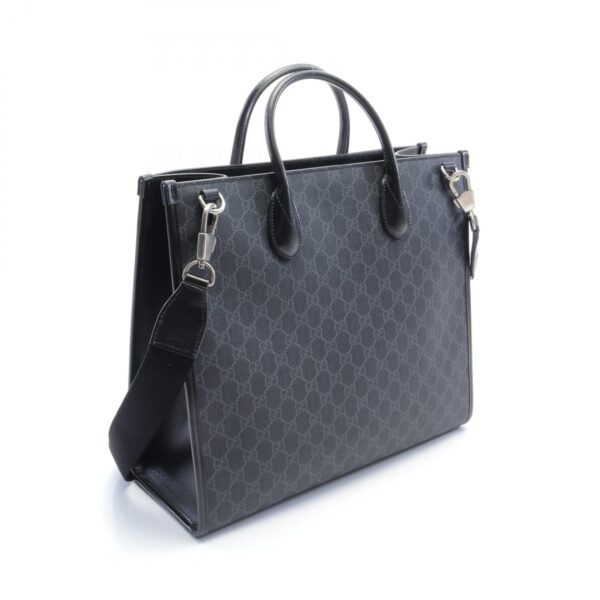 2101218146660 2 Gucci Interlocking G Gg Supreme Tote Bag Black