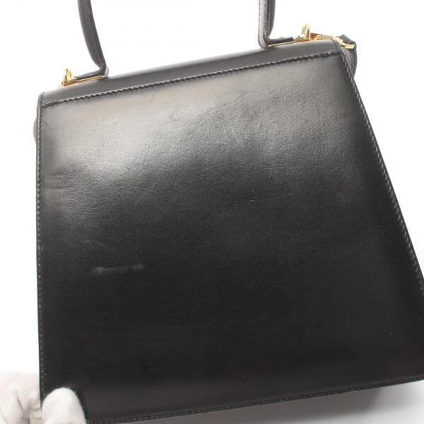 2101218146752 6 Salvatore Ferragamo Gancini Leather Handbag Black