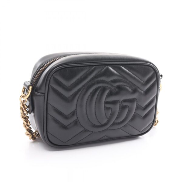 2101218178319 2 Gucci Gg Marmont Quilted Mini Shoulder Bag Black