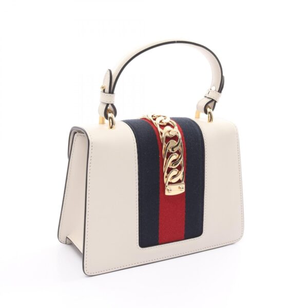 2101218189032 2 Gucci Sylvie Shelly Line Handbag White Multicolor