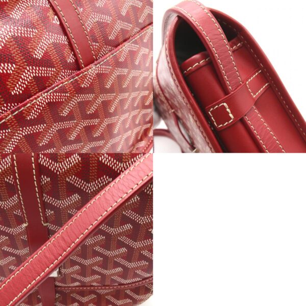 2101218193367 13c Goyard Belvedere Pm Canvas Shoulder Bag Red