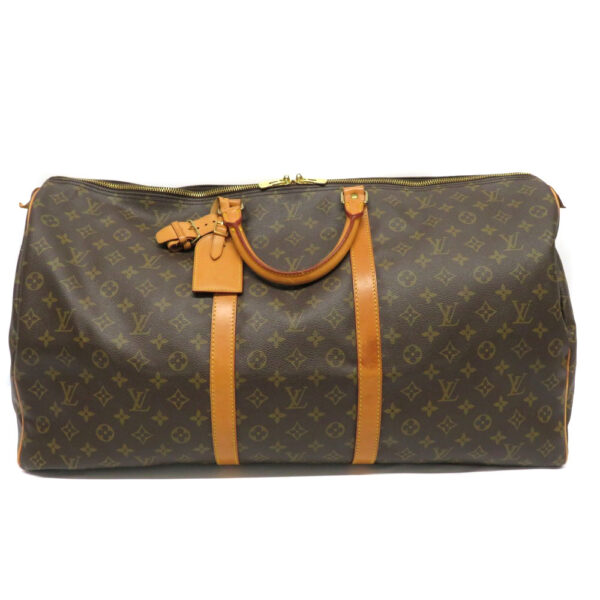 2102517 Louis Vuitton Keepall 60 Bag Monogram Canvas Brown