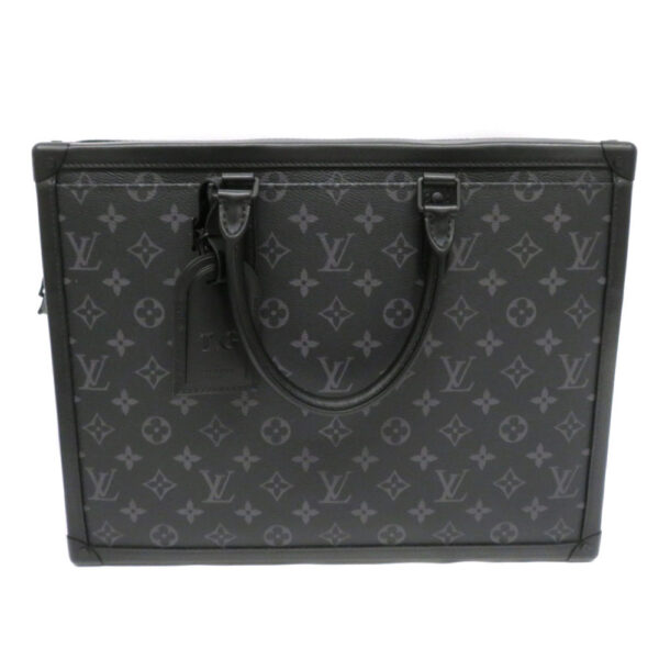 2102574 Louis Vuitton Soft Trunk Briefcase Monogram Eclipse Canvas Black