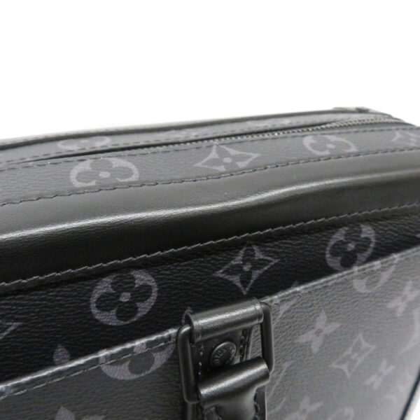 210257406 Louis Vuitton Soft Trunk Briefcase Monogram Eclipse Canvas Black