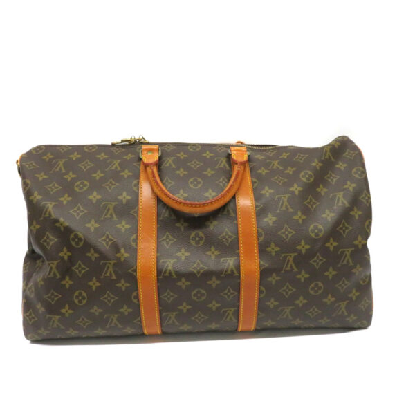 21025962 Louis Vuitton Keepall Bandouliere 50 Bag Monogram Canvas Brown