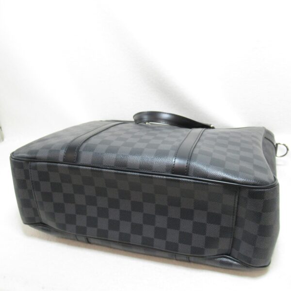 2104102203708 5 Louis Vuitton Tadao PM Tote Bag Damier Graphite Black