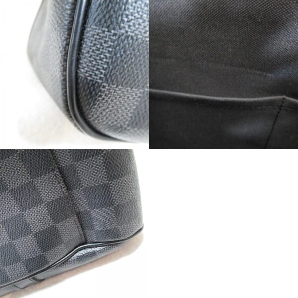 2104102203708 8c Louis Vuitton Tadao PM Tote Bag Damier Graphite Black