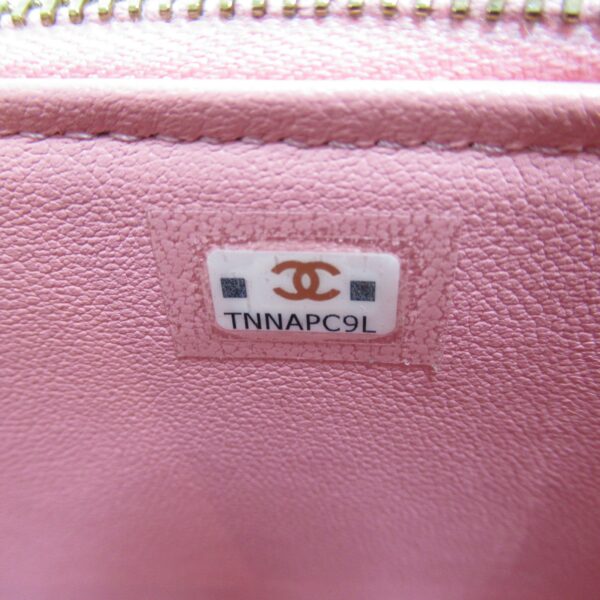 2104102217514 12 CHANEL Vanity Chain Shoulder Bag Lambskin Pink