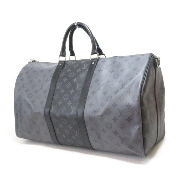 2104102238465 5 Louis Vuitton Keepall Bandouliere 50 Bag Monogram Eclipse Black