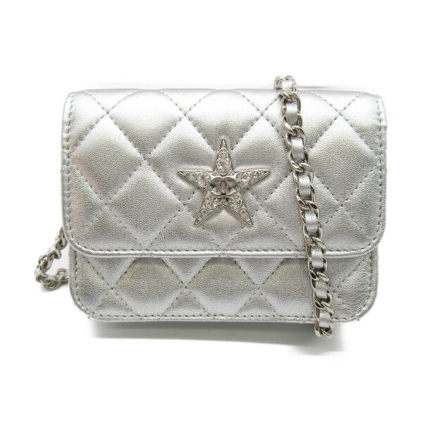 2104102242530 1 CHANEL Chain Pochette Shoulder Bag Lambskin