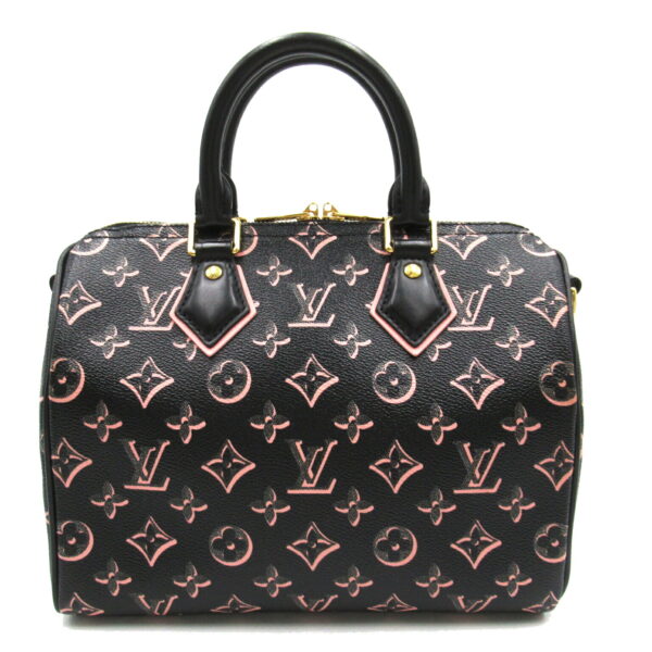 2104102248679 2 LOUIS VUITTON Speedy Bandouliere 2way Shoulder Bag Monogram Black Pink