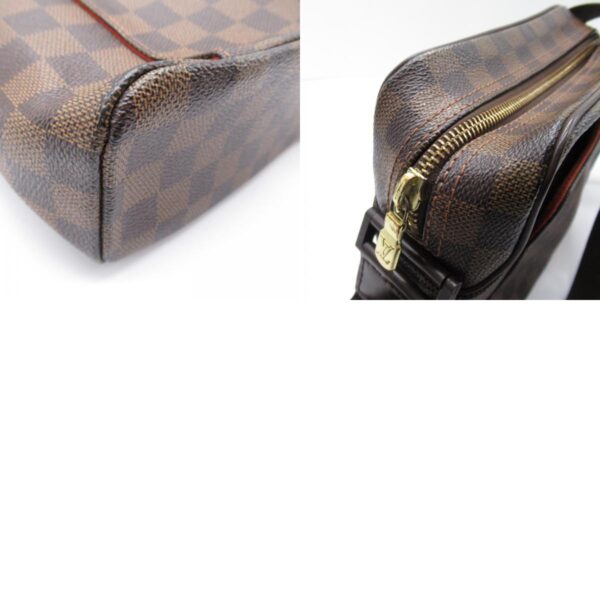 2104102250238 10c LOUIS VUITTON Olaf PM Shoulder Bag Damier Brown