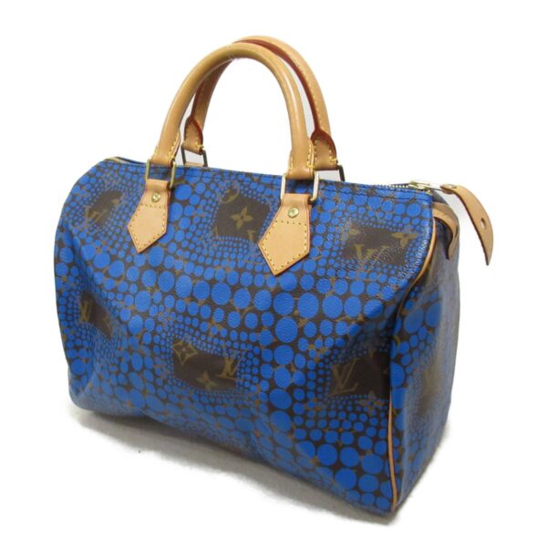 2104102258036 4 LOUIS VUITTON Speedy 30 Handbag Blue Monogram Bag