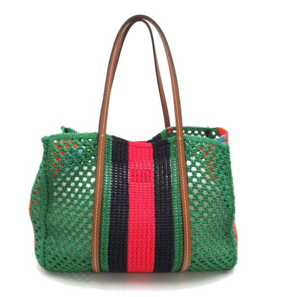 2104102266901 3 Gucci Interlocking Viscose Tote Bag Green