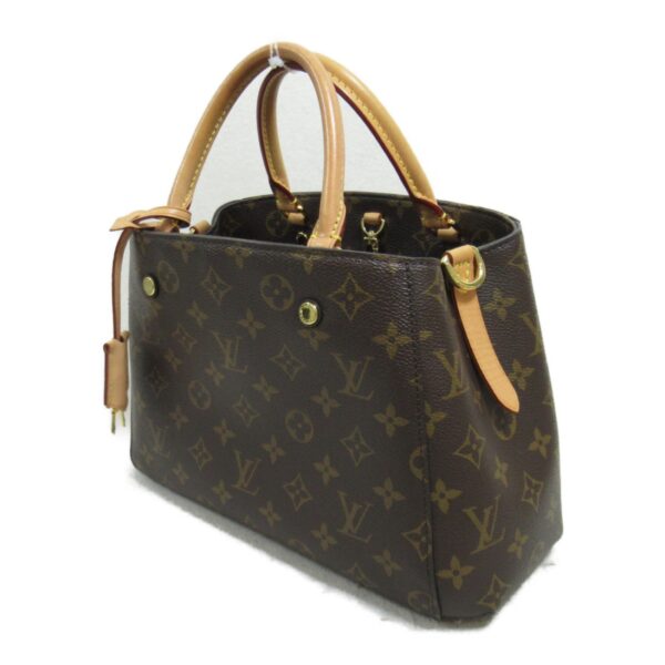 2104102276801 4 Louis Vuitton Montaigne BB Monogram Tote Bag Brown