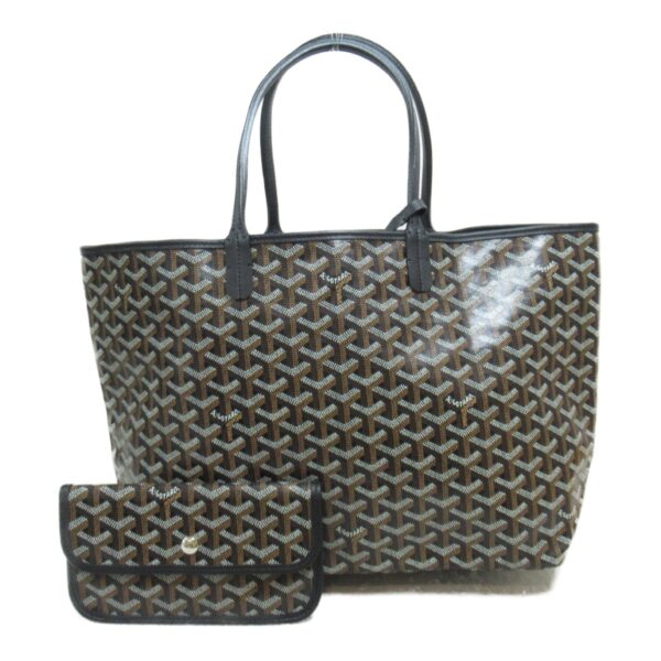 2104102285254 2 Goyard Saint Louis Pm Canvas Canvas Tote Bag Black