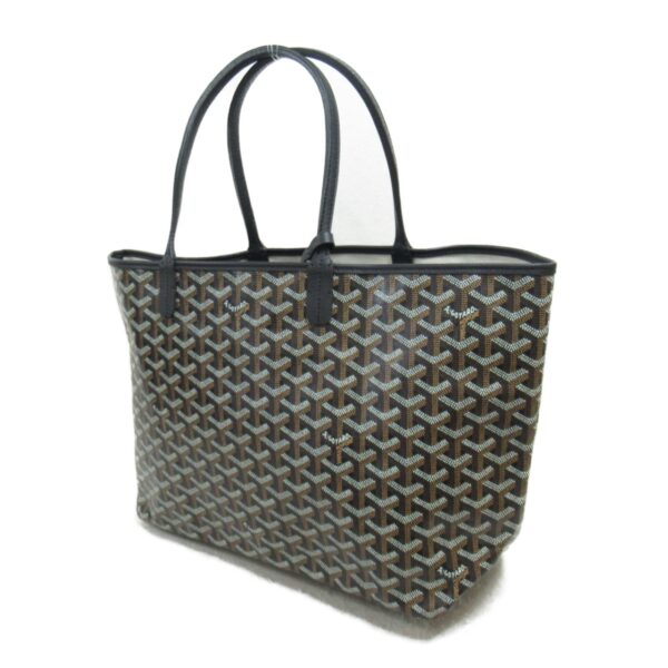 2104102285254 4 Goyard Saint Louis Pm Canvas Canvas Tote Bag Black