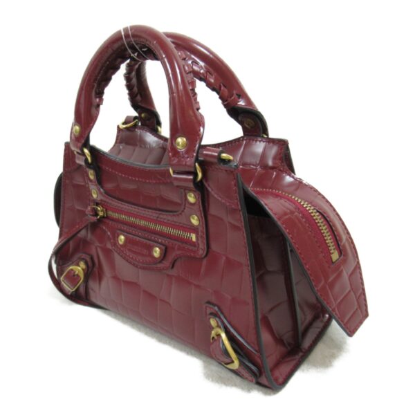 2104102285452 4 Balenciaga 2way Shoulder Bag Bordeaux