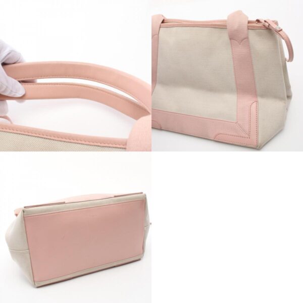 2104102294492 10c Balenciaga Blue Cabas S Tote Bag Ivory Pink