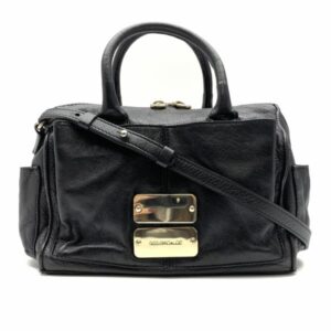 210622sa0400051 Loewe See U Later Hammock Leather Bag Black