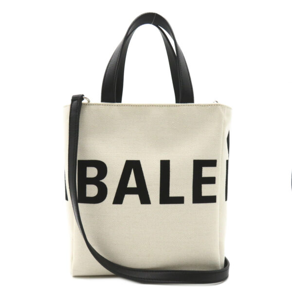 2106800530377 1 Balenciaga Everyday Tote 2way Handbag White Black