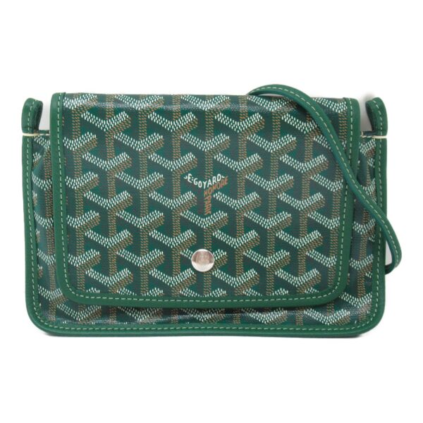 2106800530988 3 Goyard Plumet Canvas Shoulder Bag Green