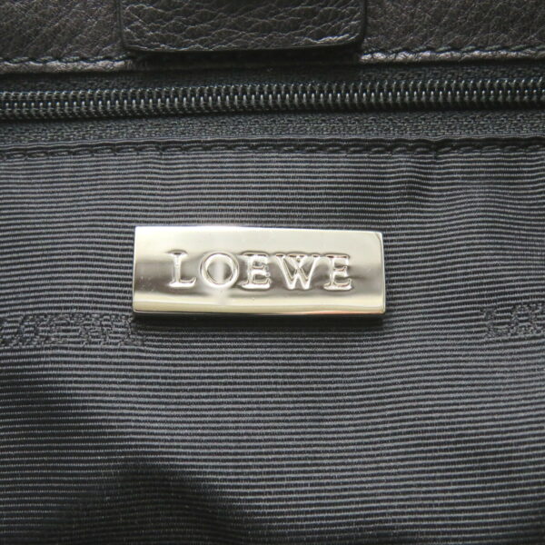 2106800533767 7 Loewe Amazona Anagram Leather Tote Handbag Black