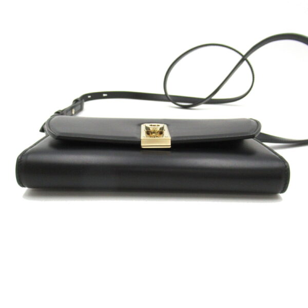 2106800535853 4 Salvatore Ferragamo Calf Leather Shoulder Wallet Black