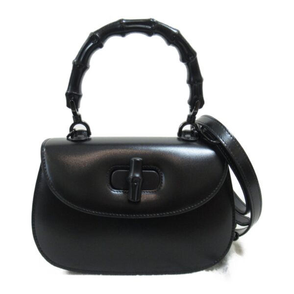 2106800542240 9 Gucci Bamboo 1947 Handbag Black