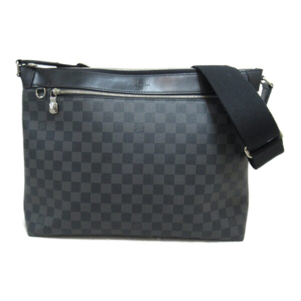 2106800542394 2 Louis Vuitton Mick MM Shoulder Bag Damier Graphite Black