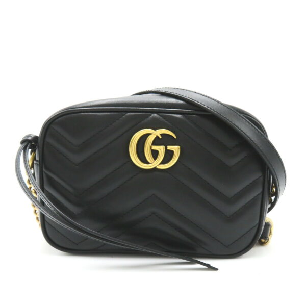 2106800542882 1 Gucci Gg Marmont Quilted Shoulder Bag Black