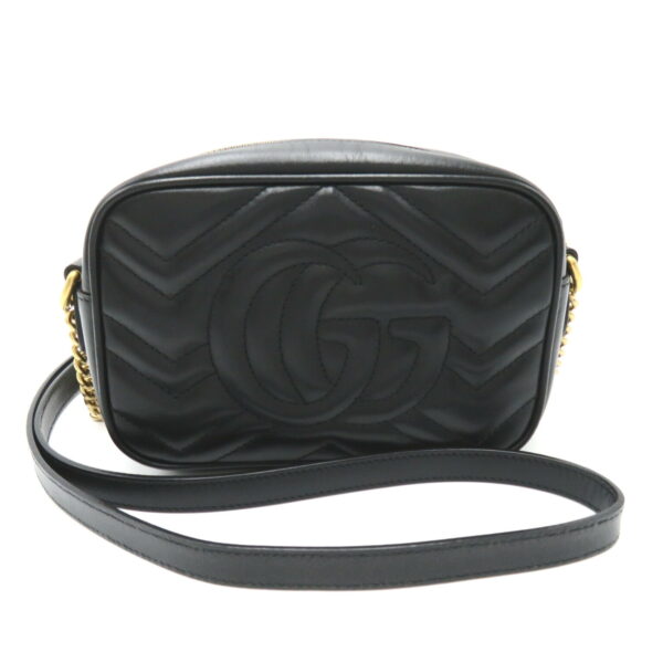 2106800542882 2 Gucci Gg Marmont Quilted Shoulder Bag Black