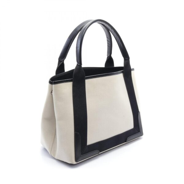 2107400215930 2 Balenciaga Blue Cabas S Tote Bag White Black