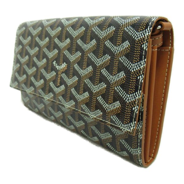 2107600952918 4 Goyard Canvas Shoulder Wallet Brown