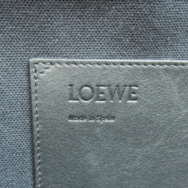 2107600959344 14 Loewe Amazona 44 Leather Jacquard Handbag Navy