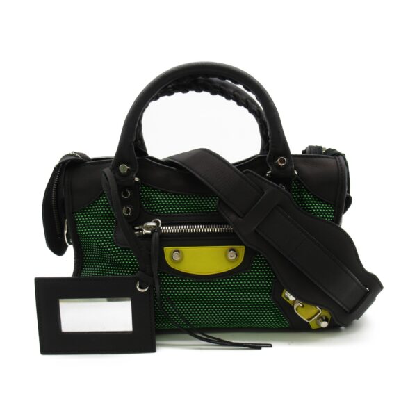 2107600964621 1 Balenciaga City Bag Green Black