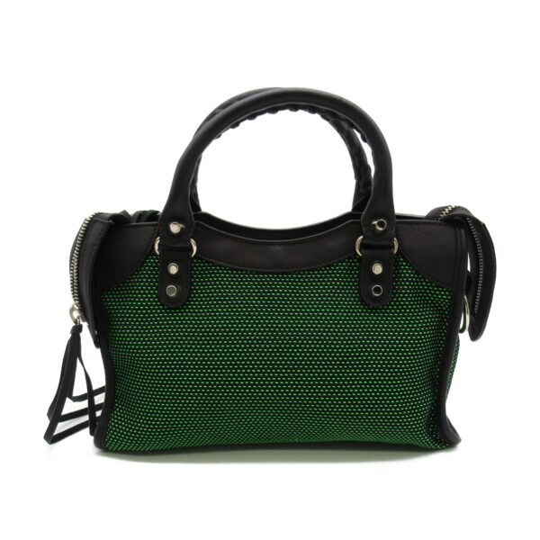 2107600964621 3 Balenciaga City Bag Green Black