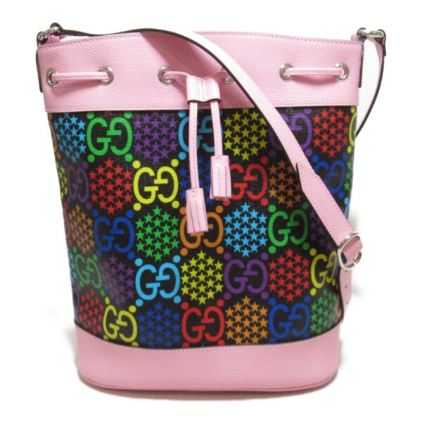 2107600966793 2 Gucci Psychedelic Bucket Bag Black Pink