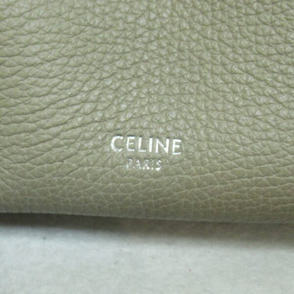 2107600967110 11 Celine 2Way Leather Tote Bag Gray Greige