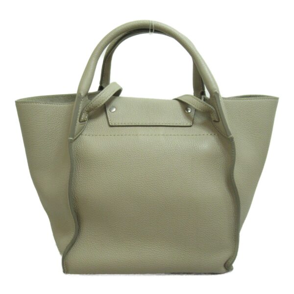 2107600967110 5 Celine 2Way Leather Tote Bag Gray Greige