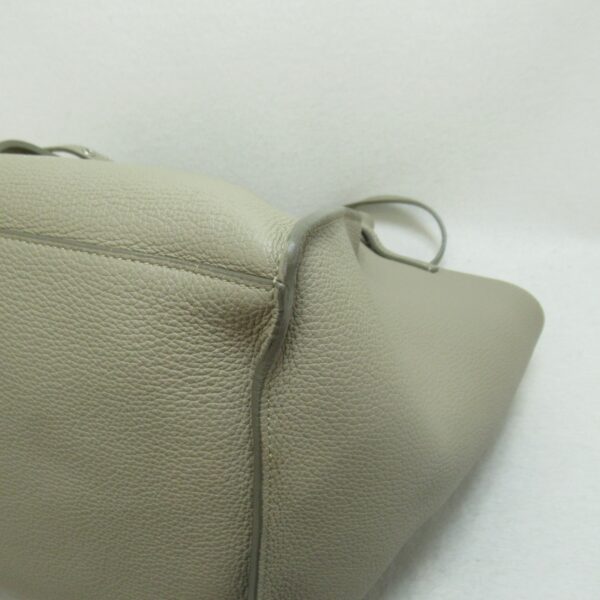 2107600967110 7 Celine 2Way Leather Tote Bag Gray Greige