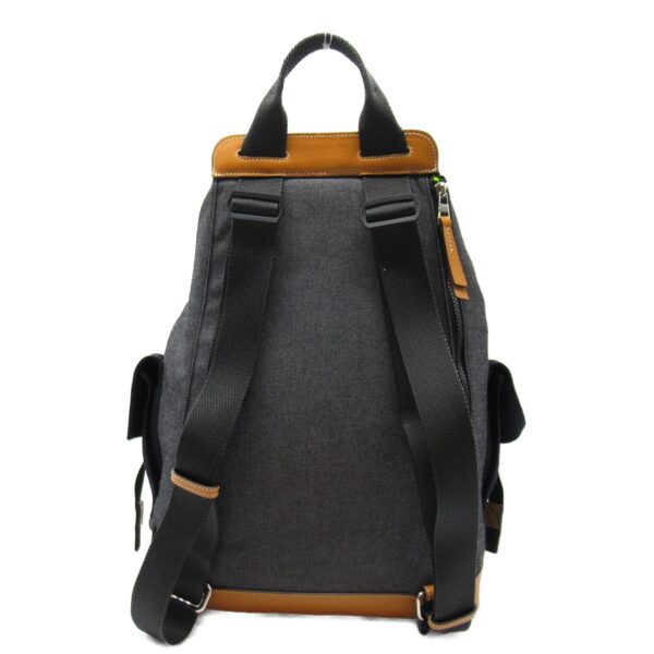 2107600974774 5 Loewe Nature Convertible Canvas Leather Backpack Black Brown