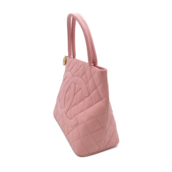 2107600975351 2 CHANEL Reprint Tote Bag Caviar Skin Pink