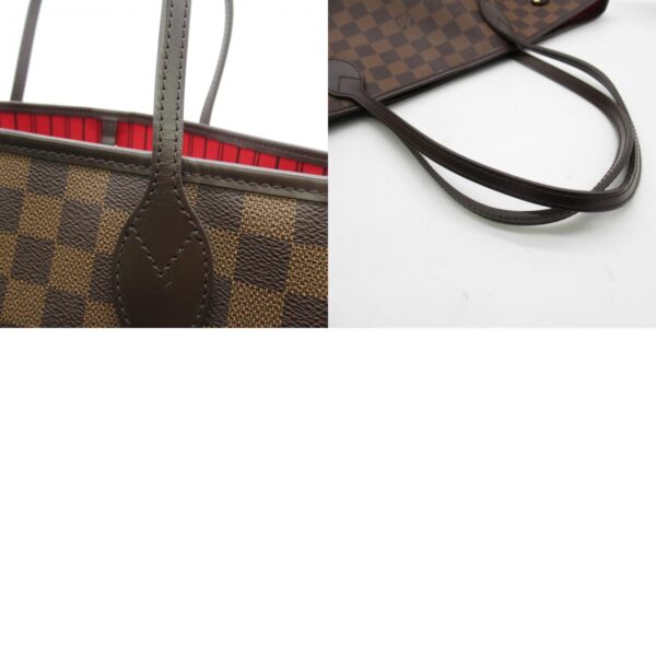 2107600977355 7c Louis Vuitton Neverfull MM Tote Bag Damier Brown