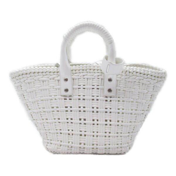 2107600977393 5 Balenciaga Bistro XS Handbag Polyurethane White