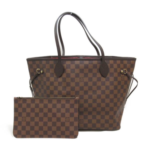 2107600978154 2 Louis Vuitton Neverfull MM Tote Bag Damier Brown